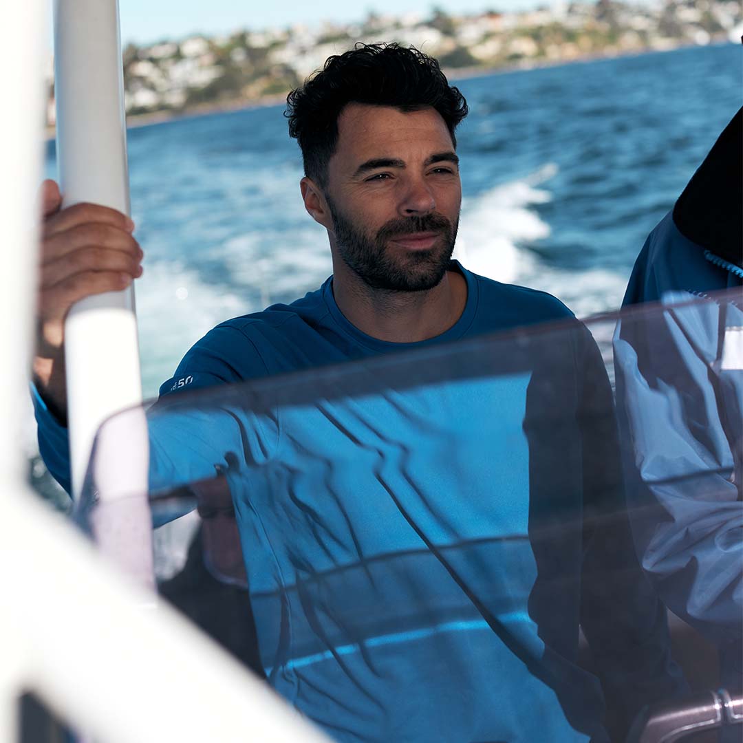Crew Tech Tee LS (3-Pack) - Blue