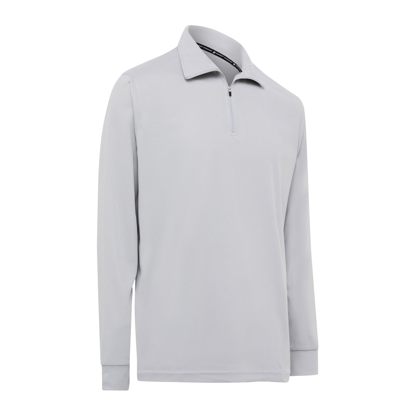 Signature Long Sleeve Polo - Light Grey