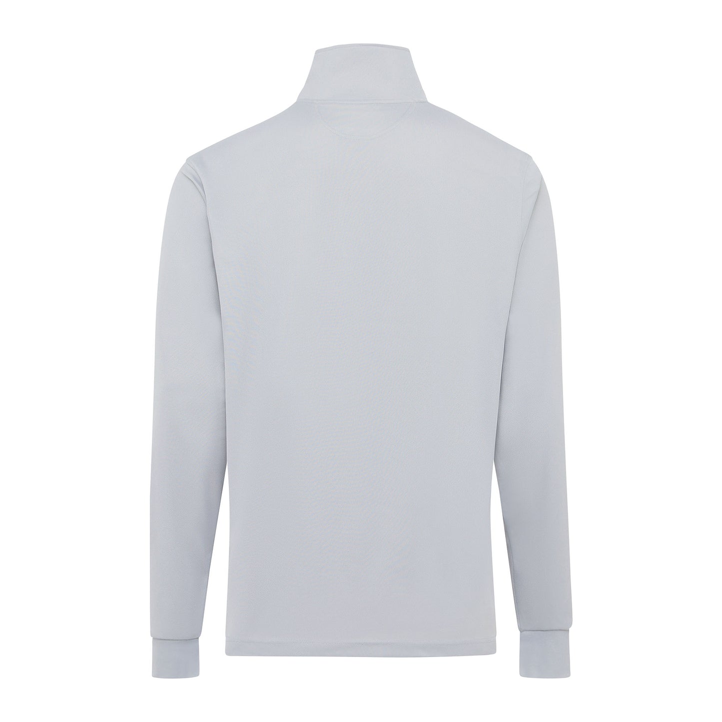 Signature Long Sleeve Polo - Light Grey