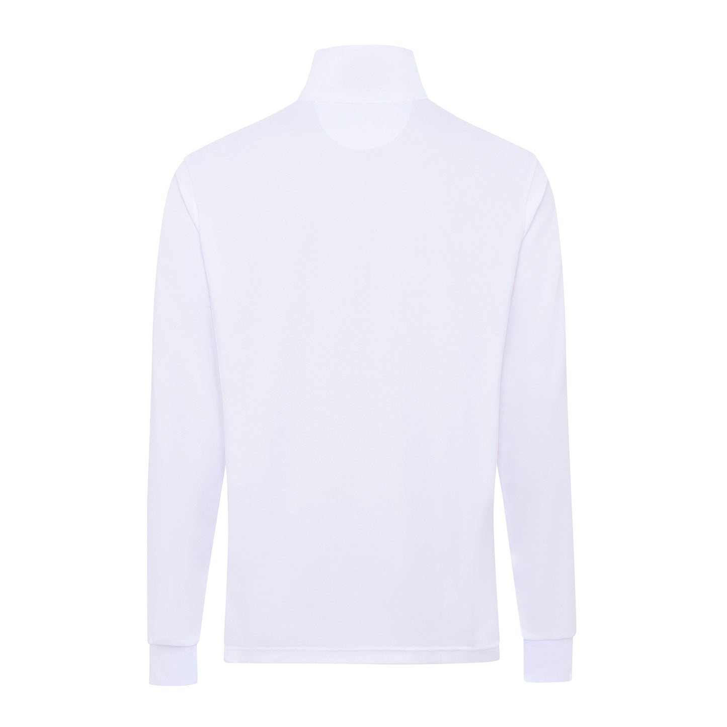 Signature Long Sleeve Polo - White