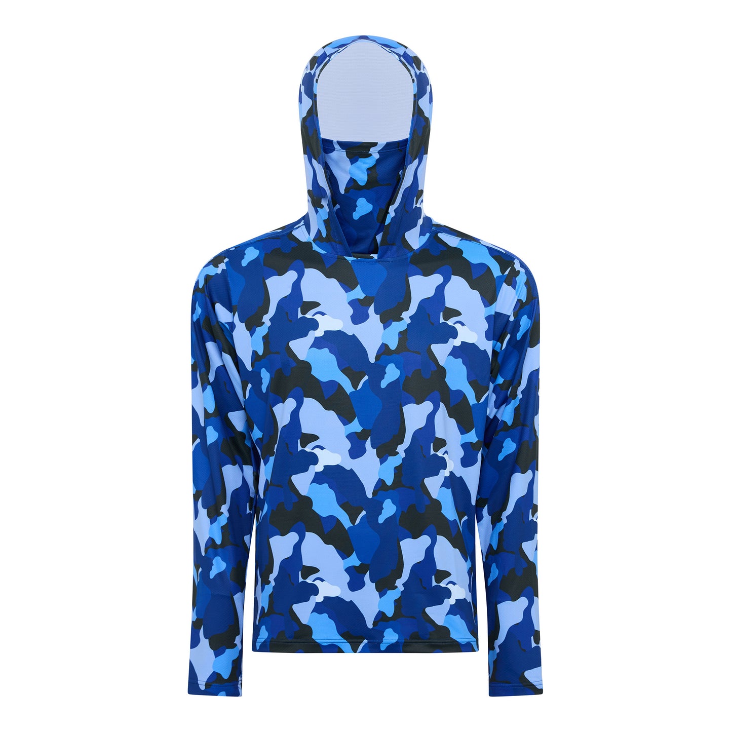 Hooded Sun Shirt - Blue Camo