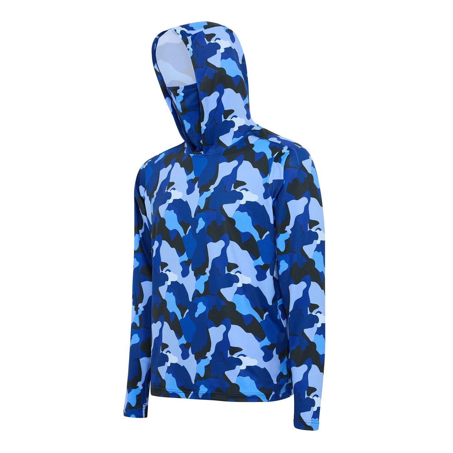 Hooded Sun Shirt - Blue Camo