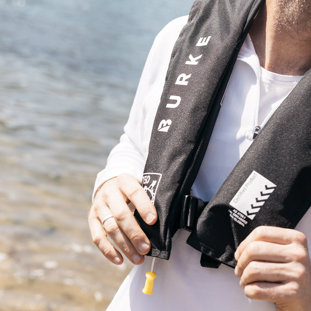 Burke Standard Inflatable PFD - Level 150 - Black