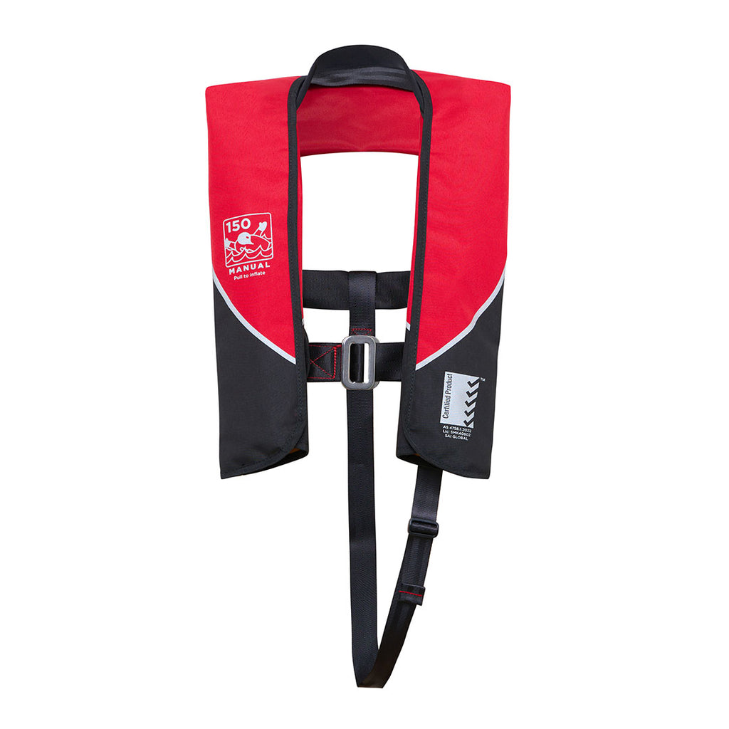 Whip 150N Inflatable Lifejacket with Harness - Level 150