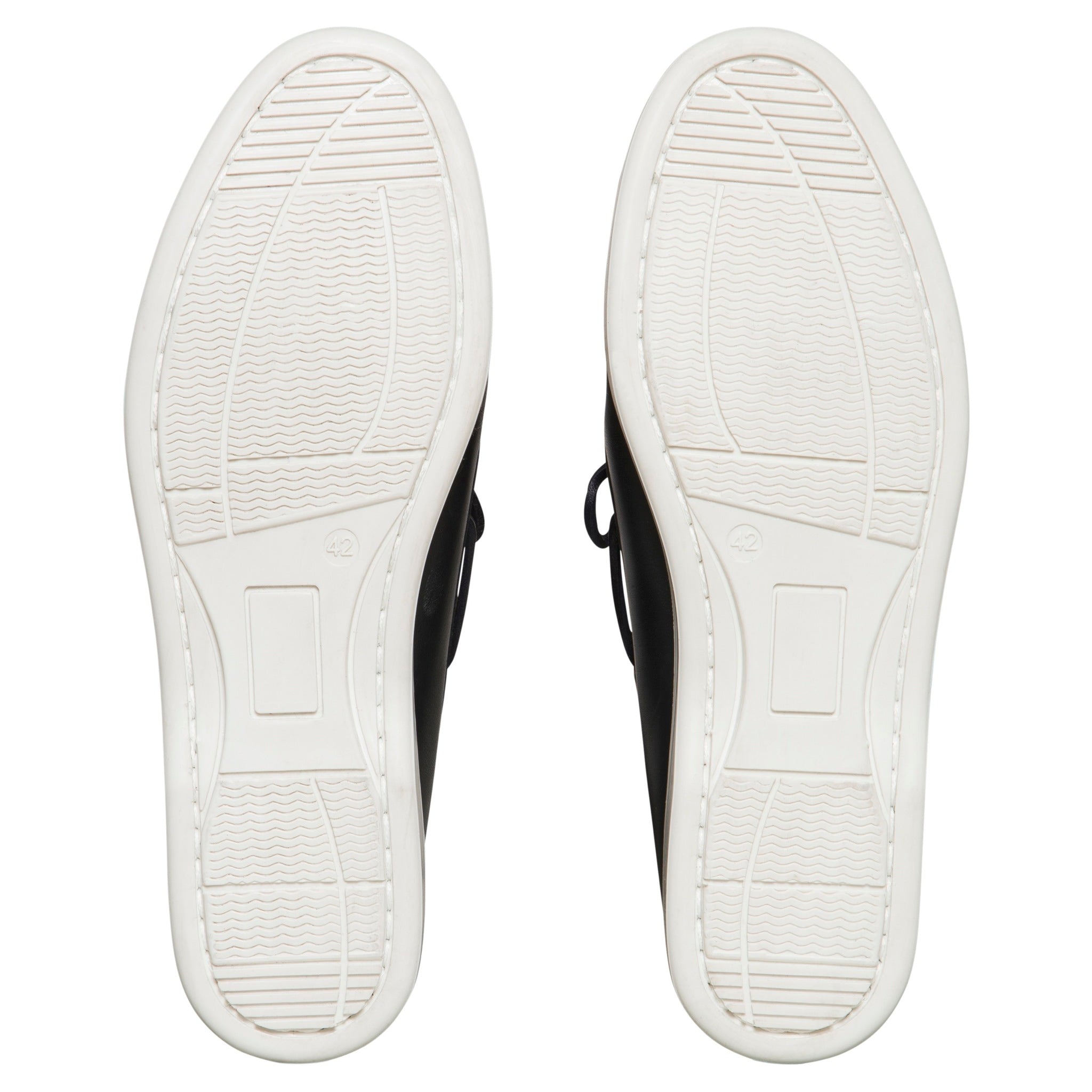 Flinders Leather Deck Shoe - Navy