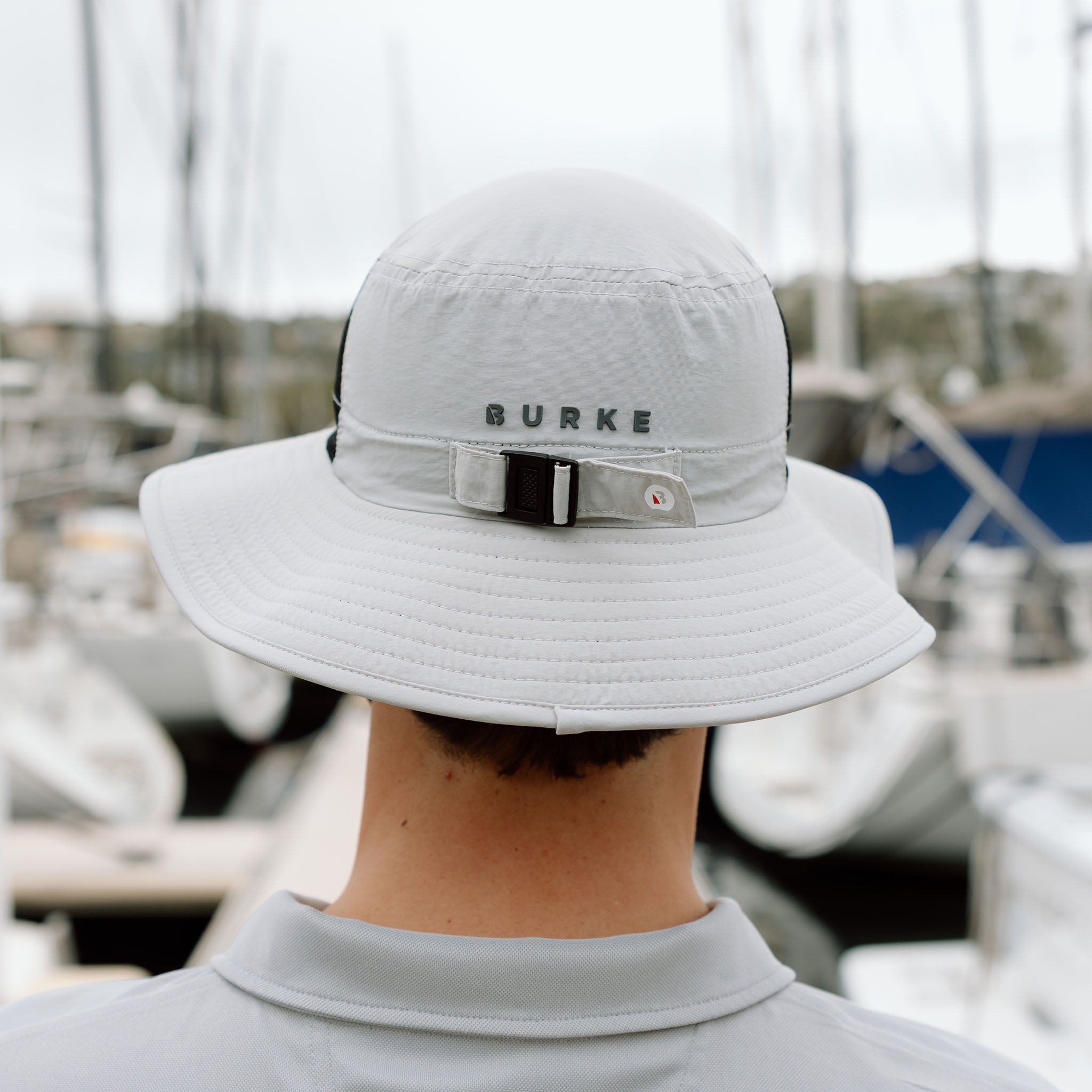 Profile Mesh Panel Sun Hat - Light Grey