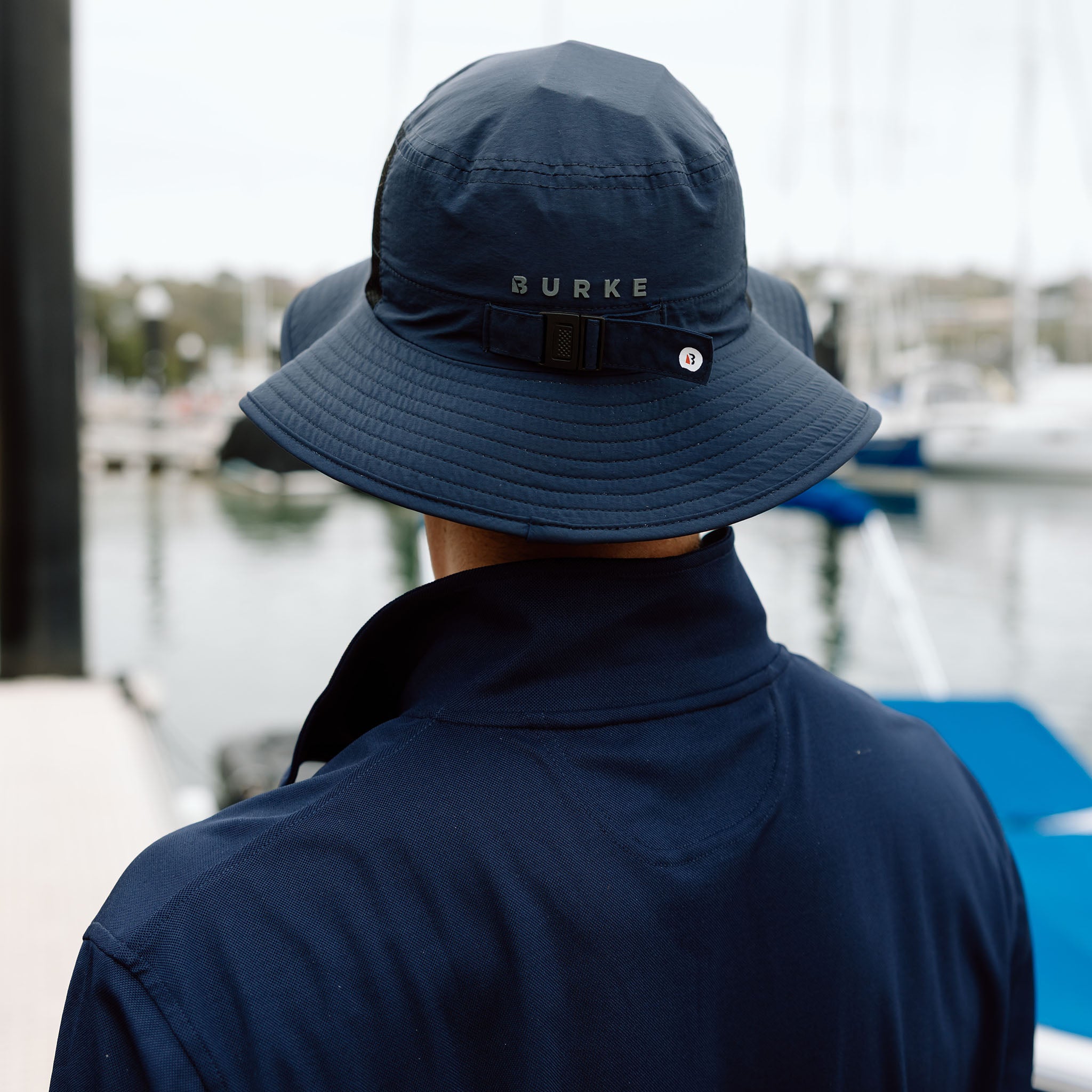 Profile Mesh Panel Sun Hat - Navy