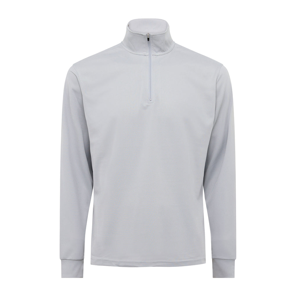 Signature Long Sleeve Polo - Light Grey