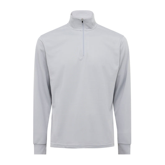 Signature Long Sleeve Polo - Light Grey