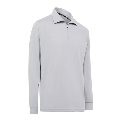 Signature Long Sleeve Polo - Light Grey