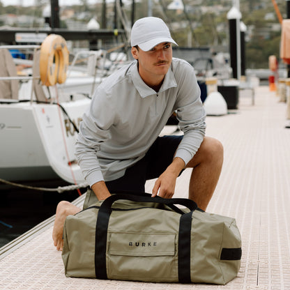 Signature Long Sleeve Polo - Light Grey