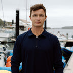 Signature Long Sleeve Polo - Navy
