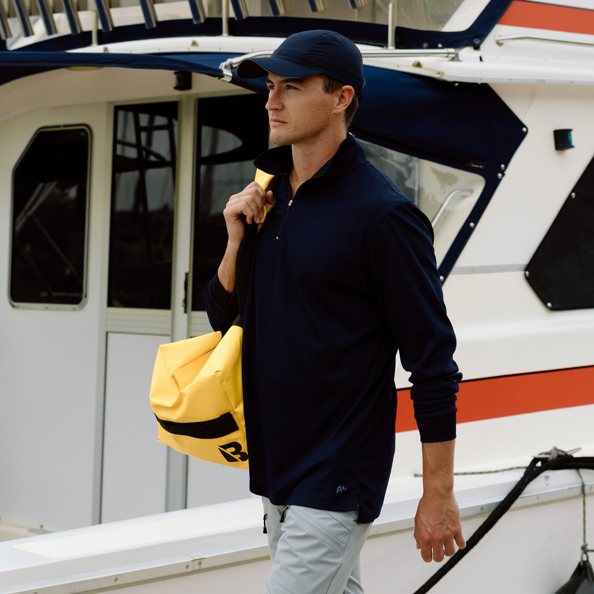 Signature Long Sleeve Polo - Navy