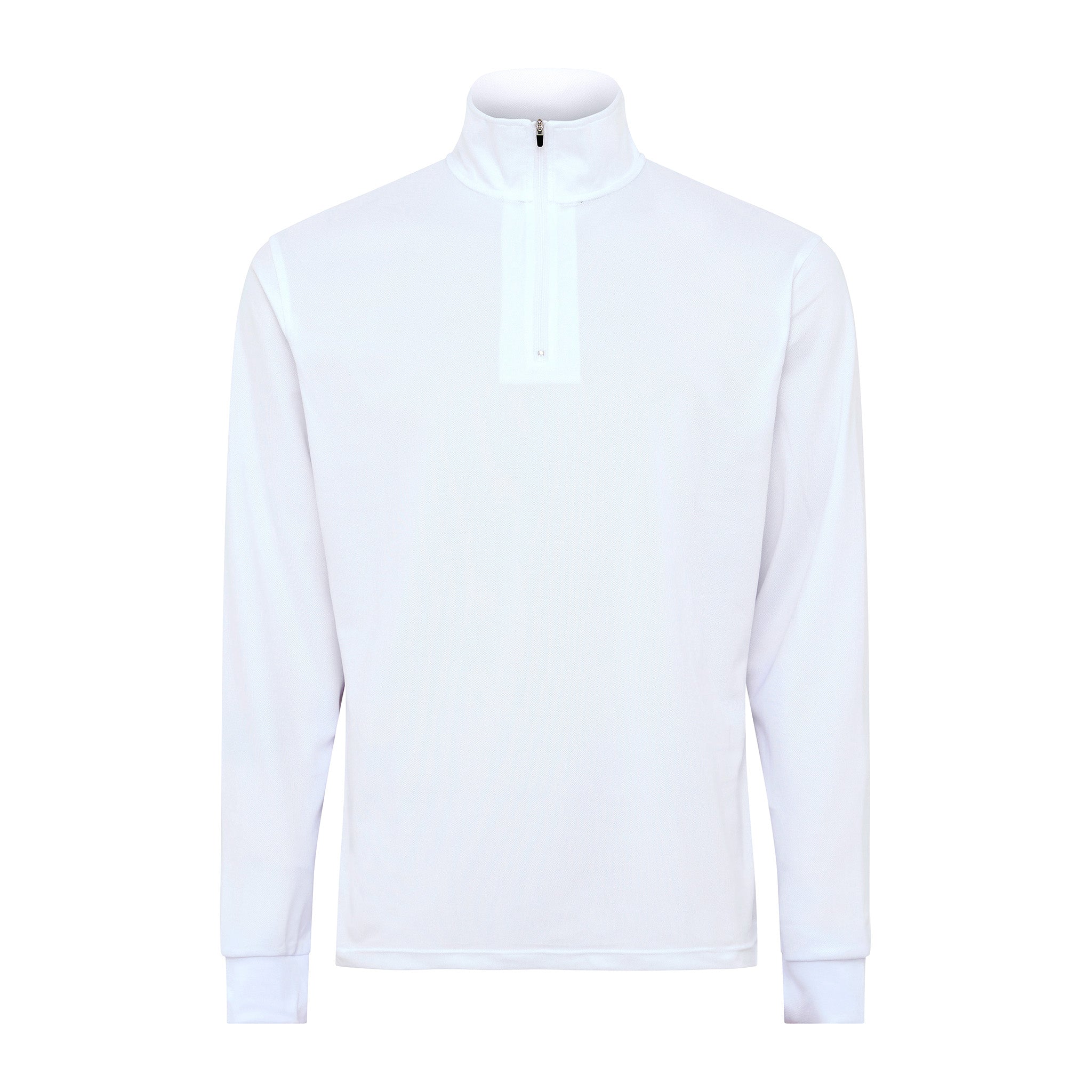 Signature Long Sleeve Polo - White