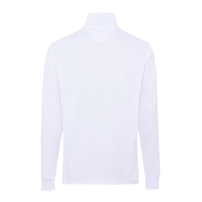 Signature Long Sleeve Polo - White