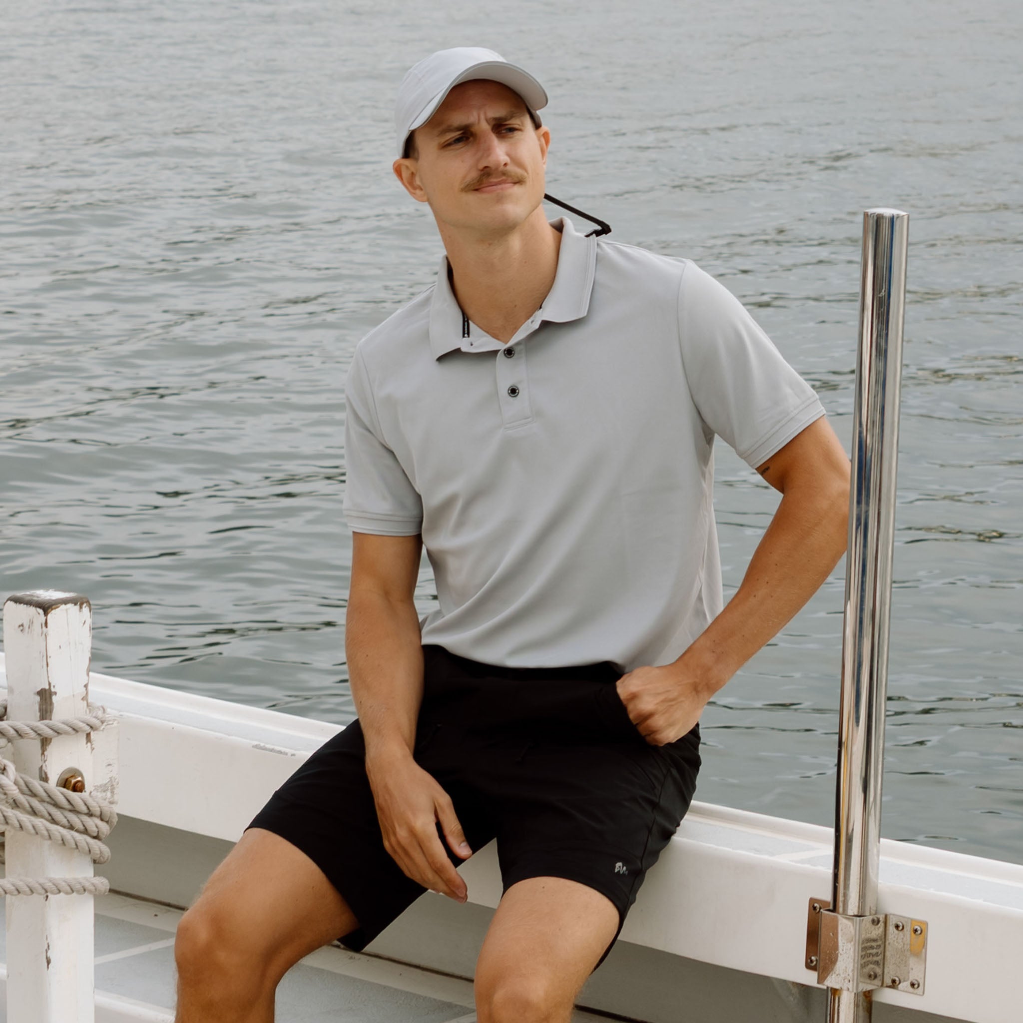 Signature Polo - Light Grey