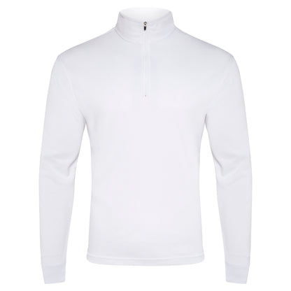 Crew Long Sleeve Polo - White