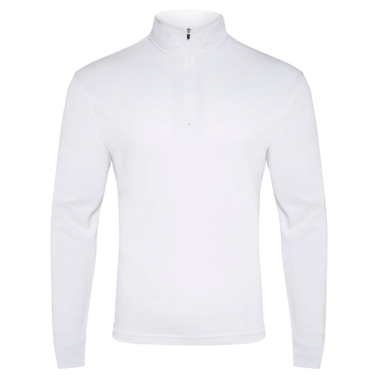 Crew Long Sleeve Polo - White