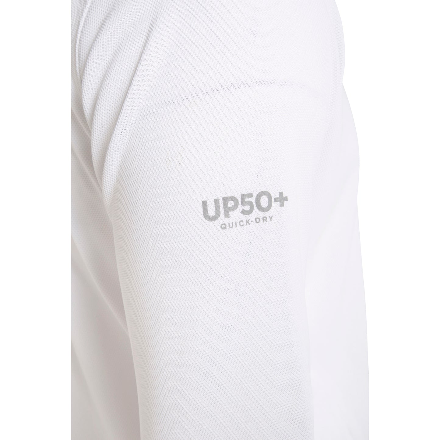 Crew Long Sleeve Polo - White