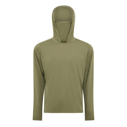 Hooded Sun Shirt - Army Green