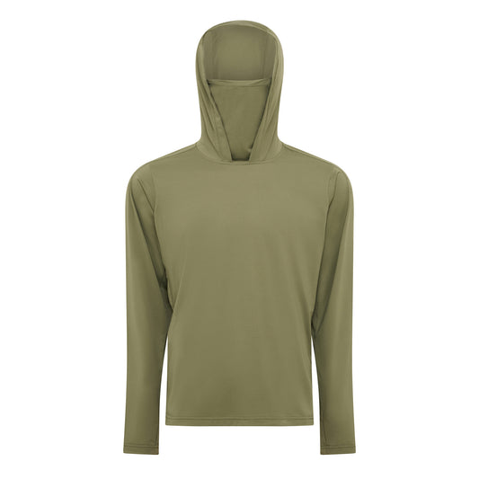 Hooded Sun Shirt - Army Green