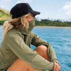 Hooded Sun Shirt - Army Green