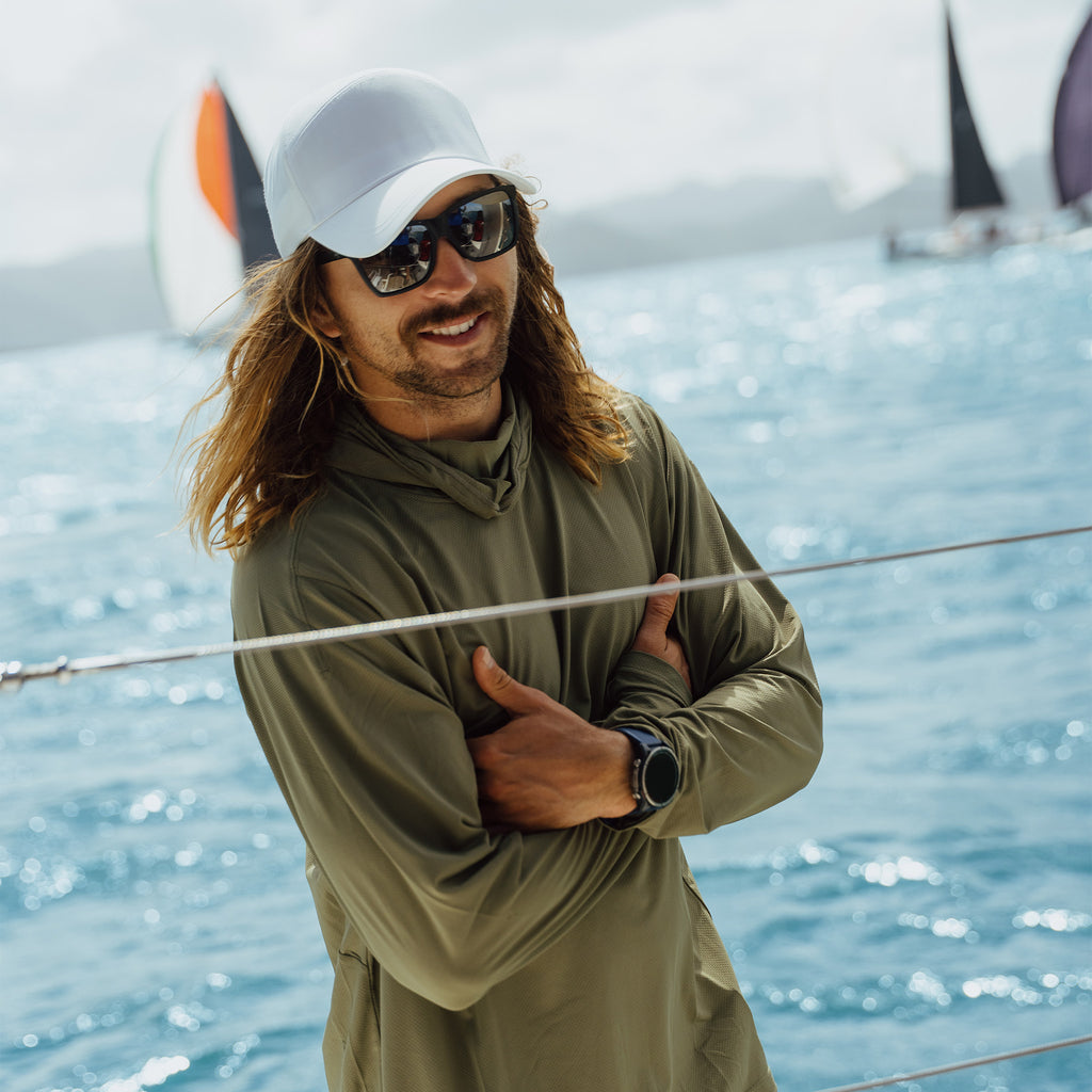 Hooded Sun Shirt - Army Green