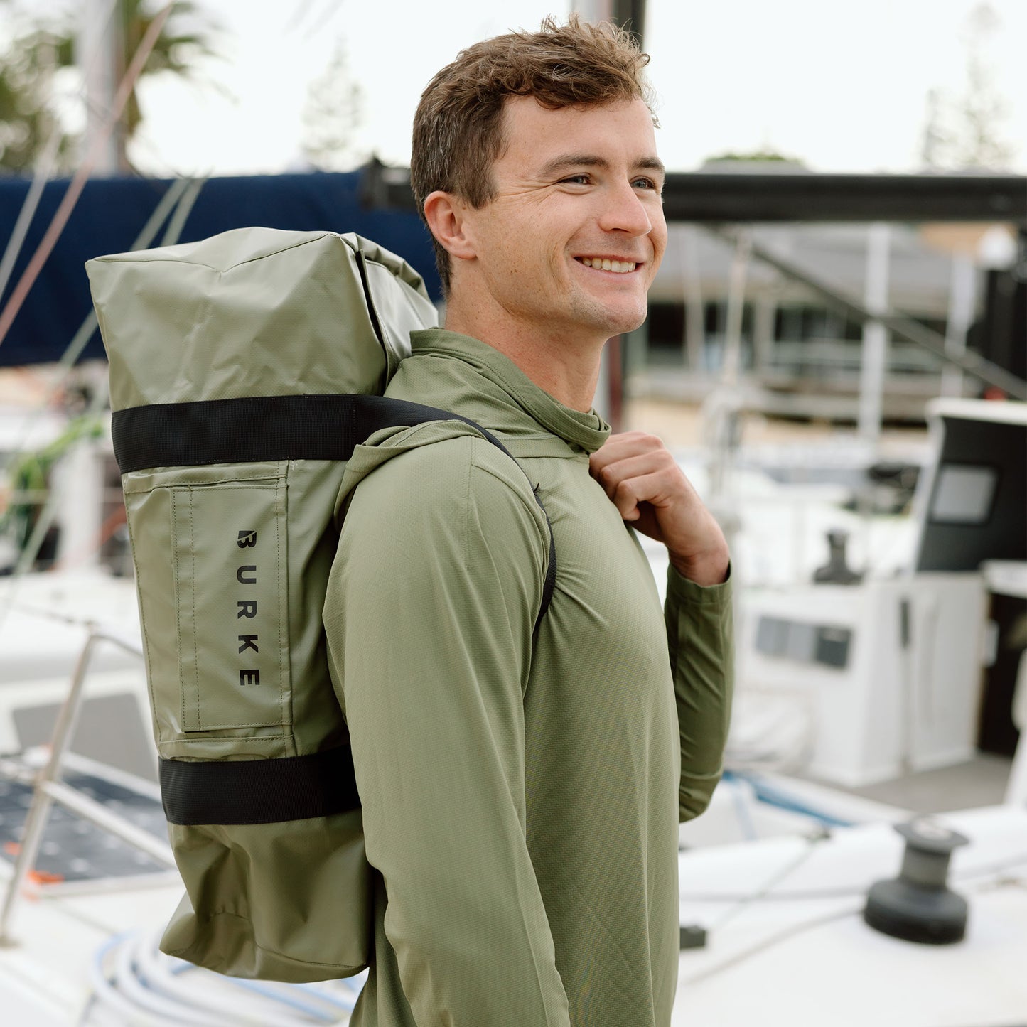 Hooded Sun Shirt - Army Green