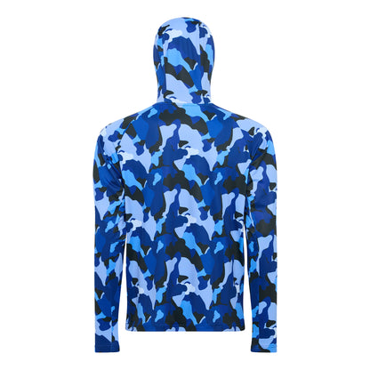 Hooded Sun Shirt - Blue Camo