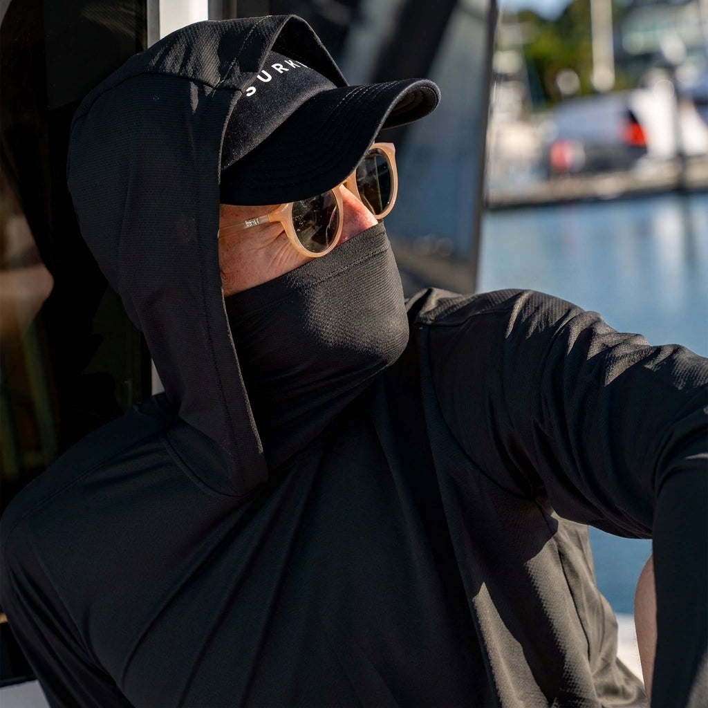 Hooded Sun Shirt - Black