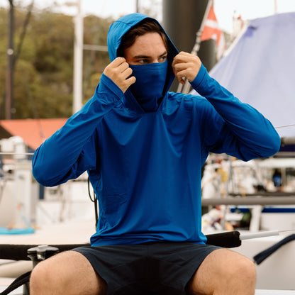 Hooded Sun Shirt - Blue