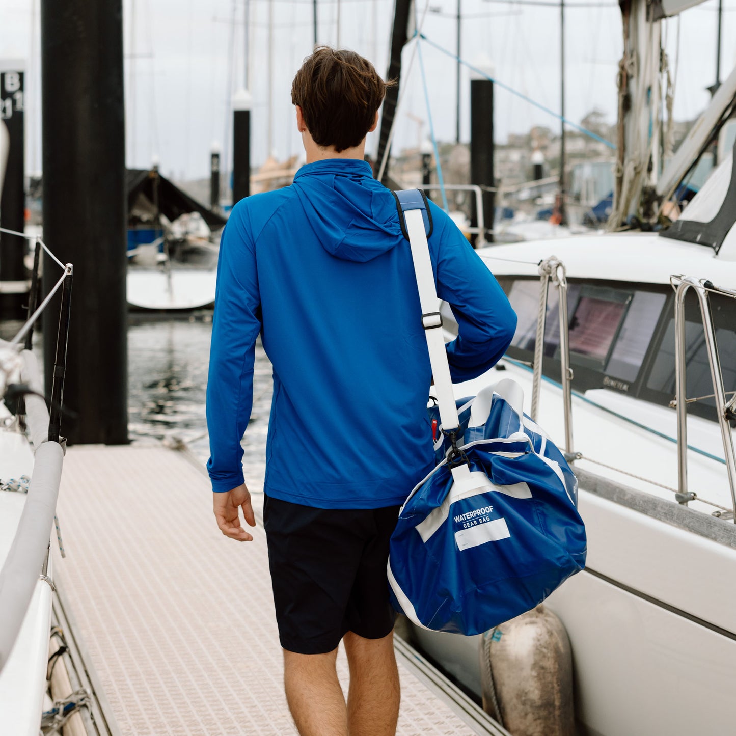 Hooded Sun Shirt - Blue