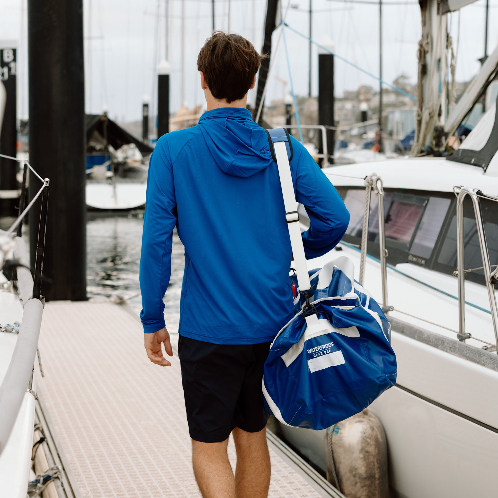 Hooded Sun Shirt - Blue