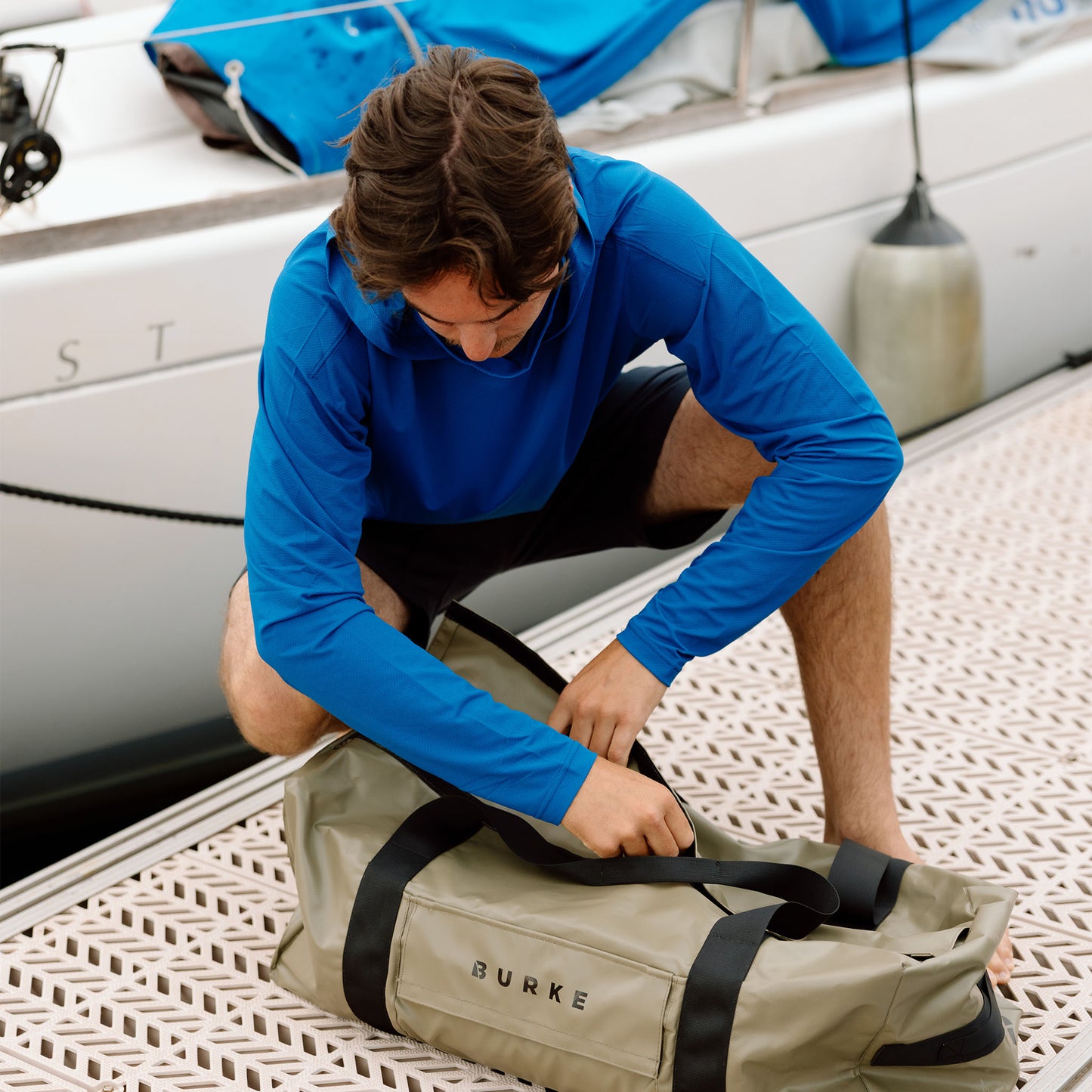 Hooded Sun Shirt - Blue