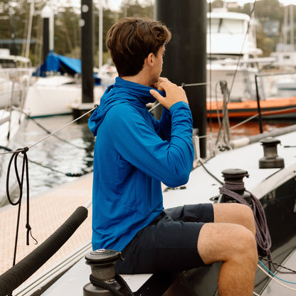 Hooded Sun Shirt - Blue