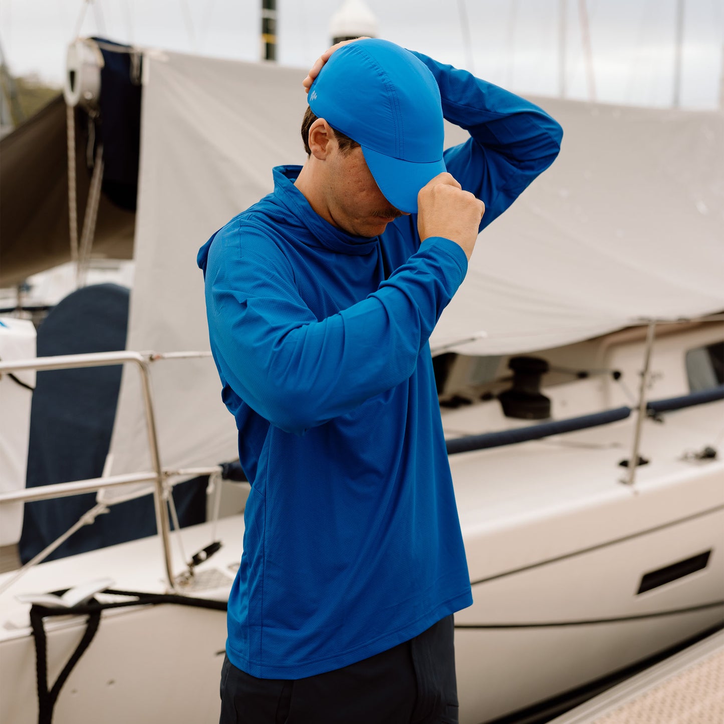 Hooded Sun Shirt - Blue