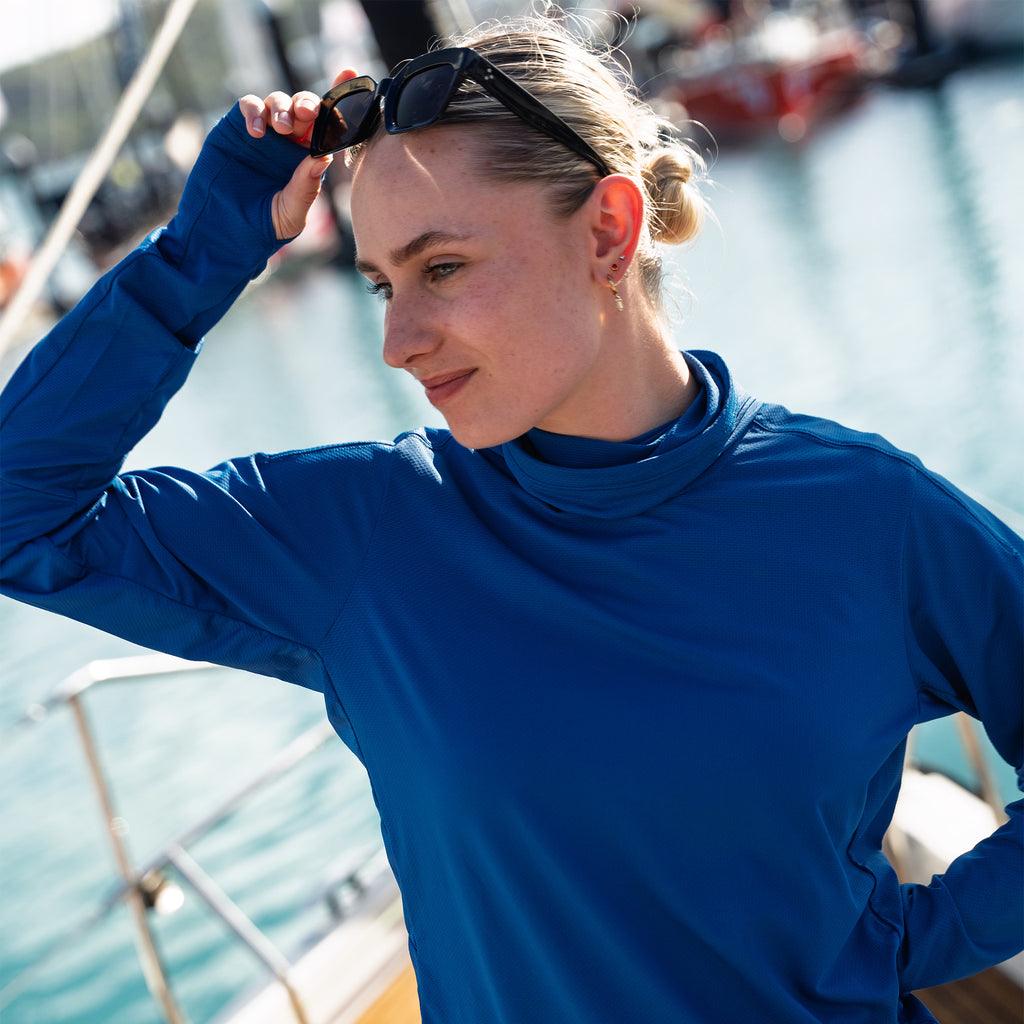 Hooded Sun Shirt - Blue