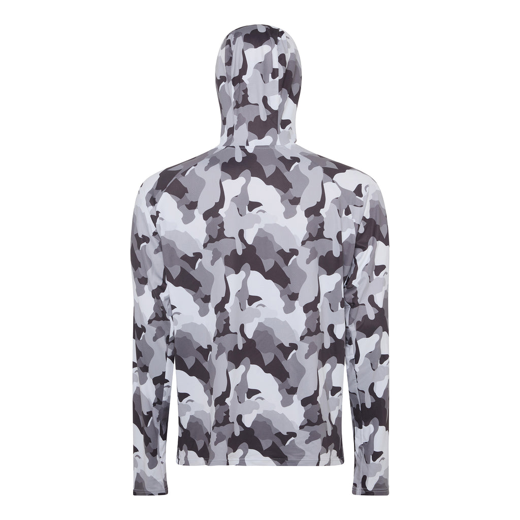 Hooded Sun Shirt - Grey Camo