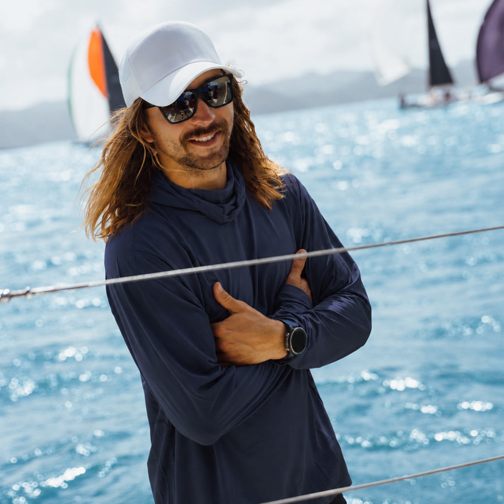 Hooded Sun Shirt - Navy
