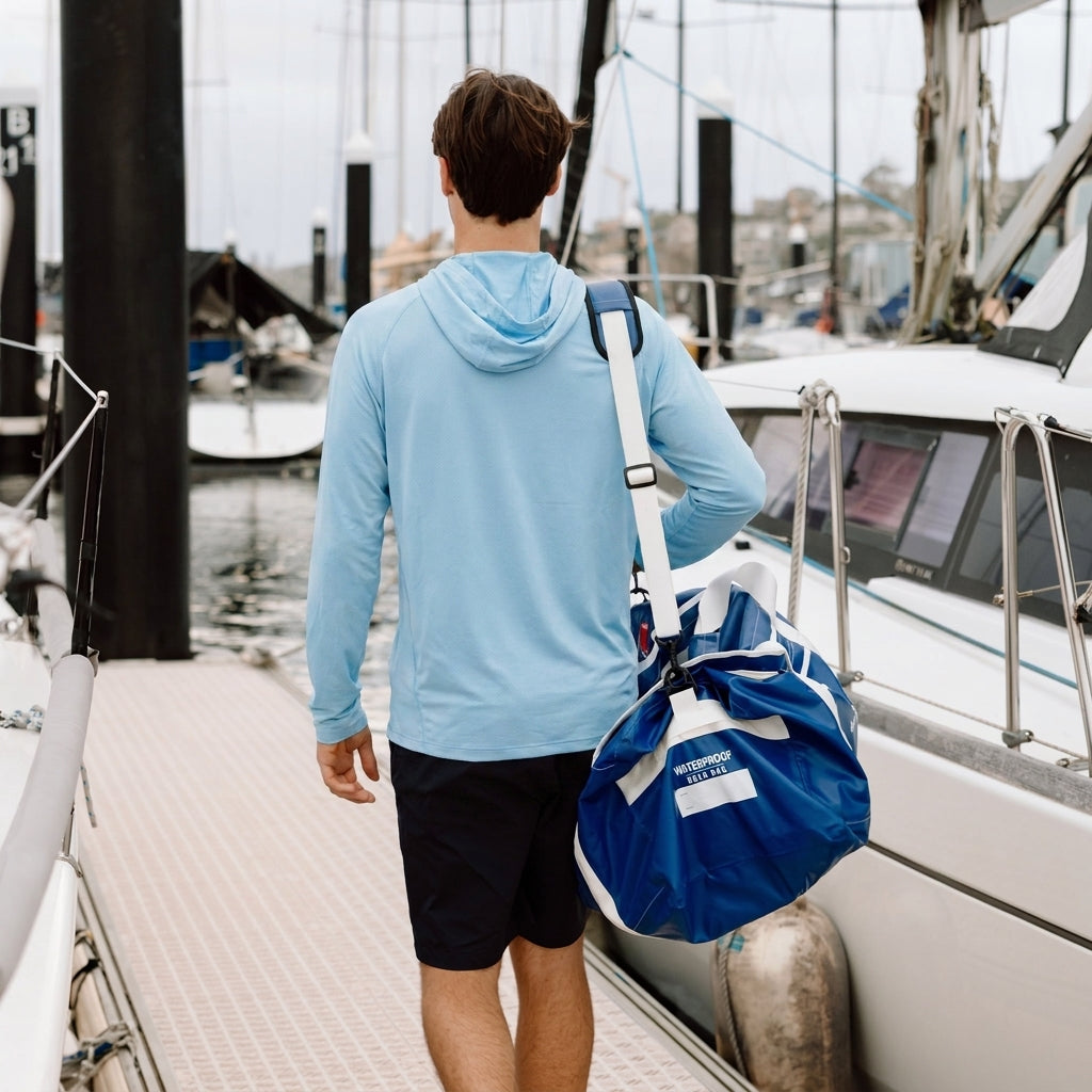 Hooded Sun Shirt - Sky Blue