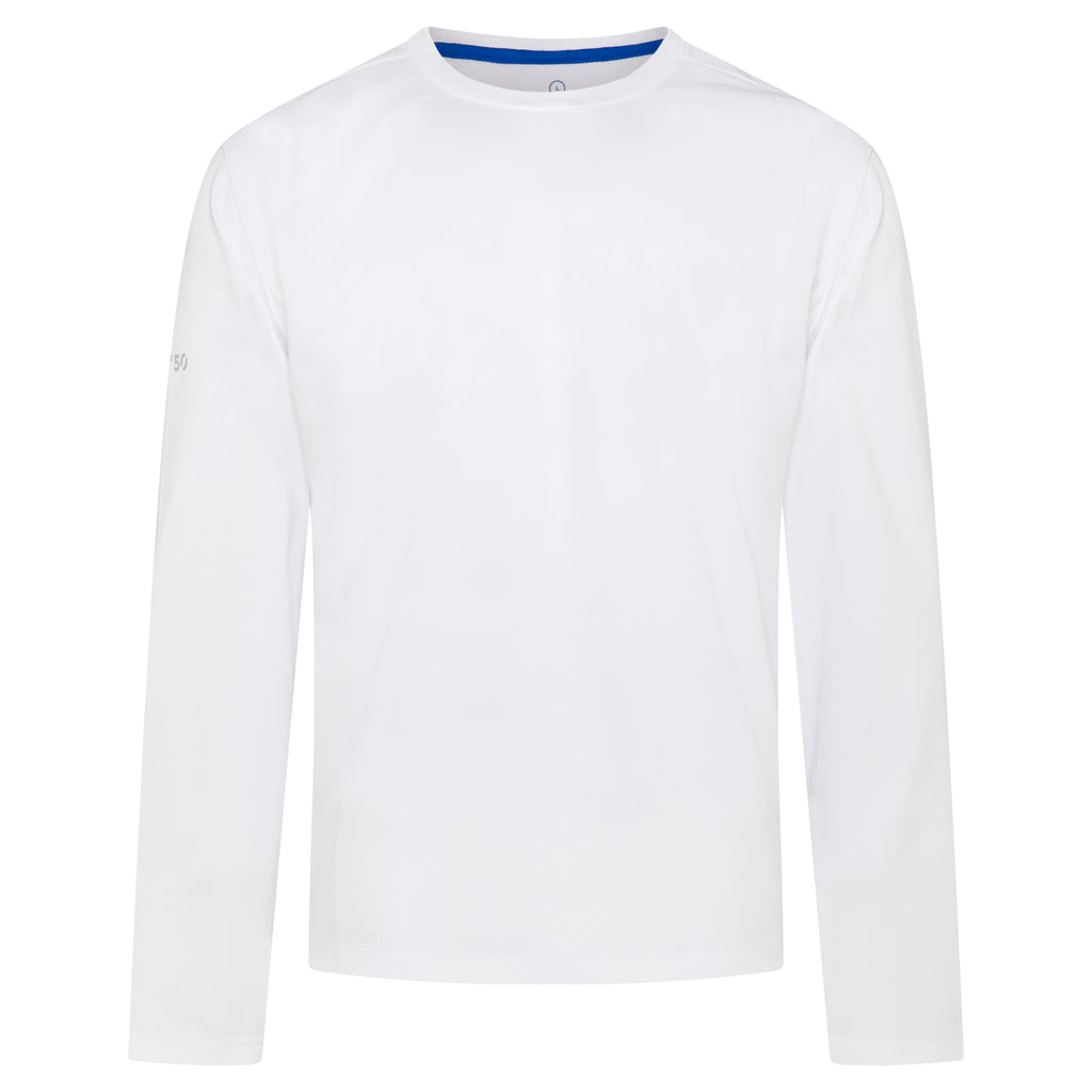 Crew Tech Tee LS - White