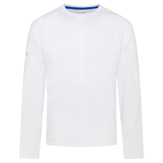 Crew Tech Tee LS - White