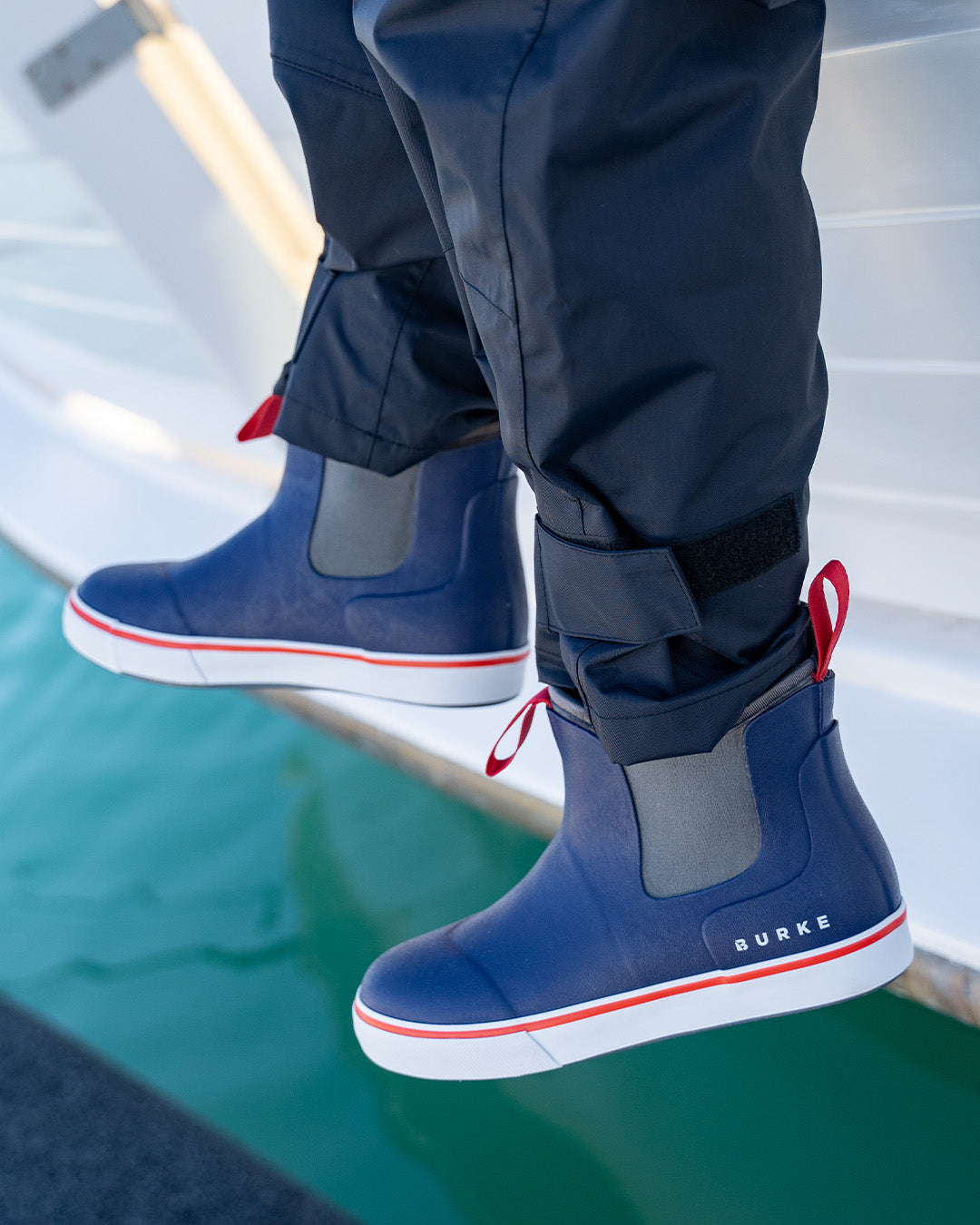 Burke navy ankle boots