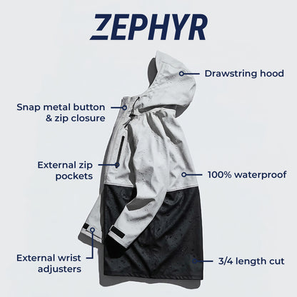 Zephyr Jacket - Light Grey | Black