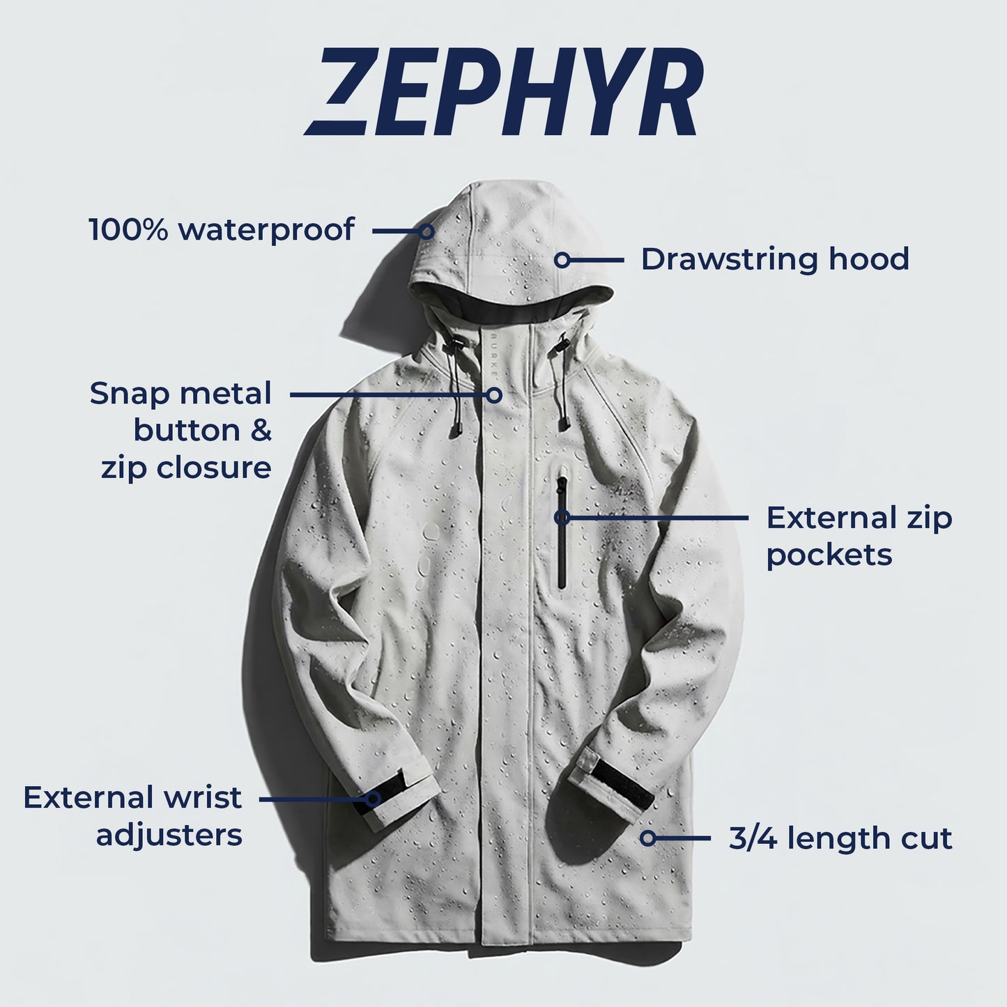 Zephyr Jacket - Light Grey