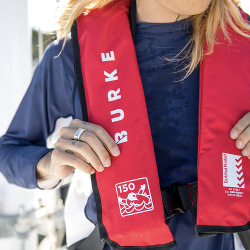 Burke Standard Inflatable PFD - Level 150 - Red