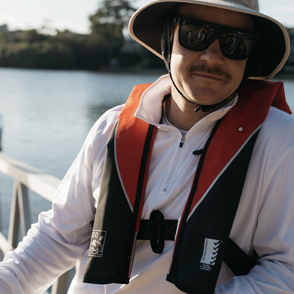 Whip 150N Inflatable Lifejacket with Harness - Level 150